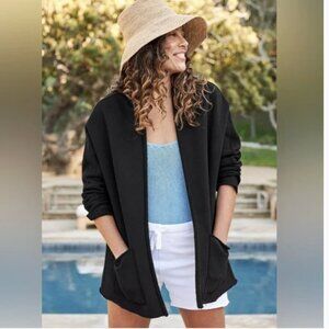 Frank & Eileen Classic Black Open Cardigan